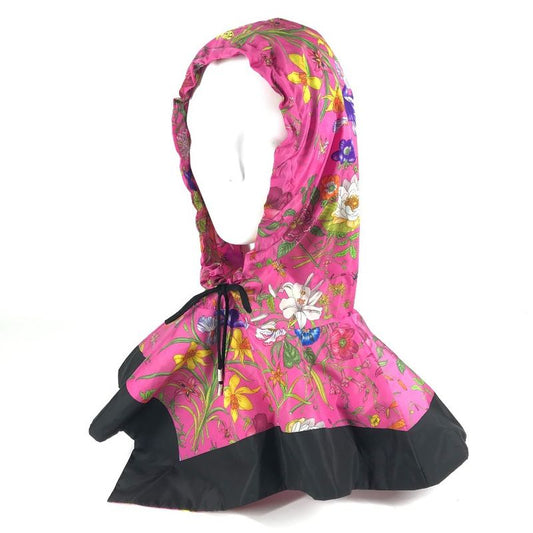 Gucci Poncho Flora Floral 555181 Nylon Pink