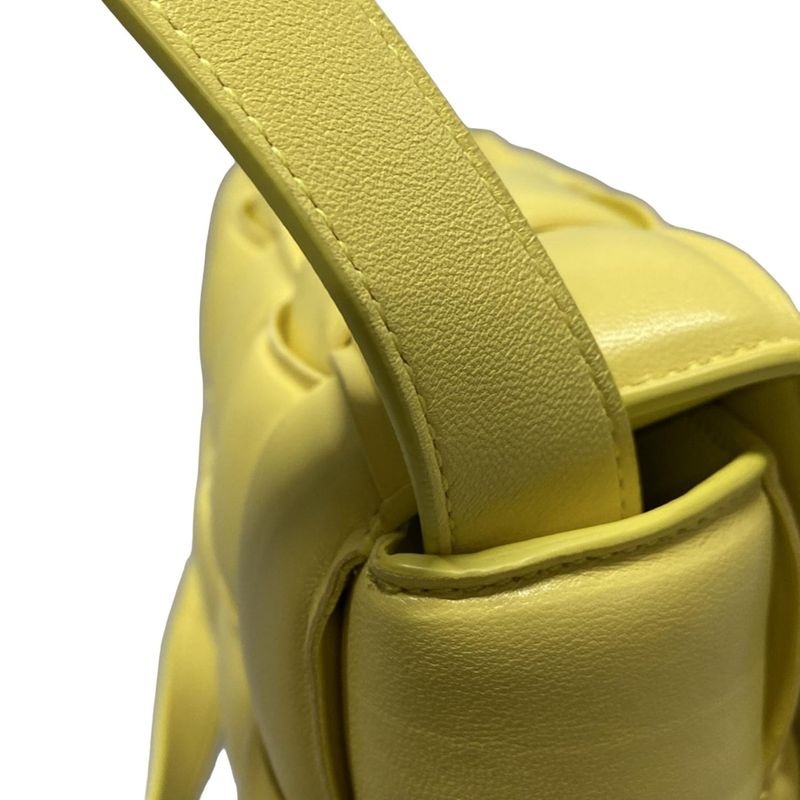Bottega Veneta Shoulder Bag Padded Cassette Yellow Lambskin