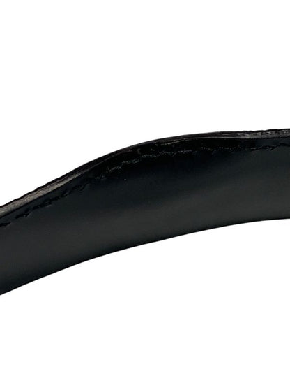 1465 Bulgari Logomania 110/44 Black Silver Hardware Lq-g18-38195 Men's Belt