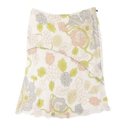 Bottega Veneta Floral Skirt Knee-Length Stitched Reconstructed Docked Bottoms