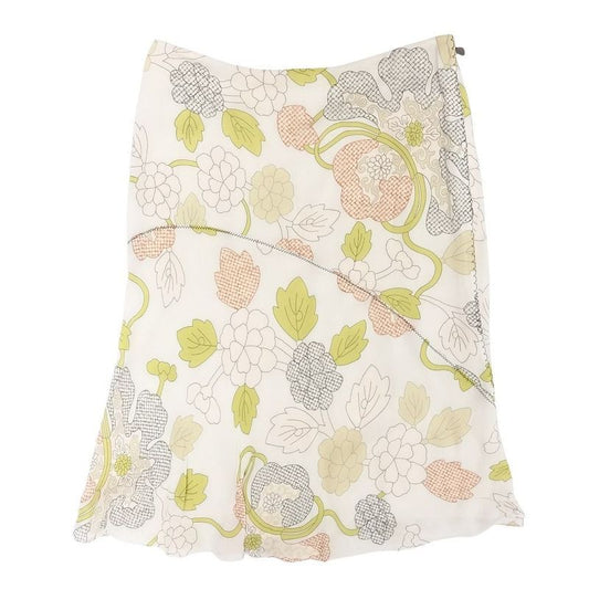Bottega Veneta Floral Skirt Knee-Length Stitched Reconstructed Docked Bottoms
