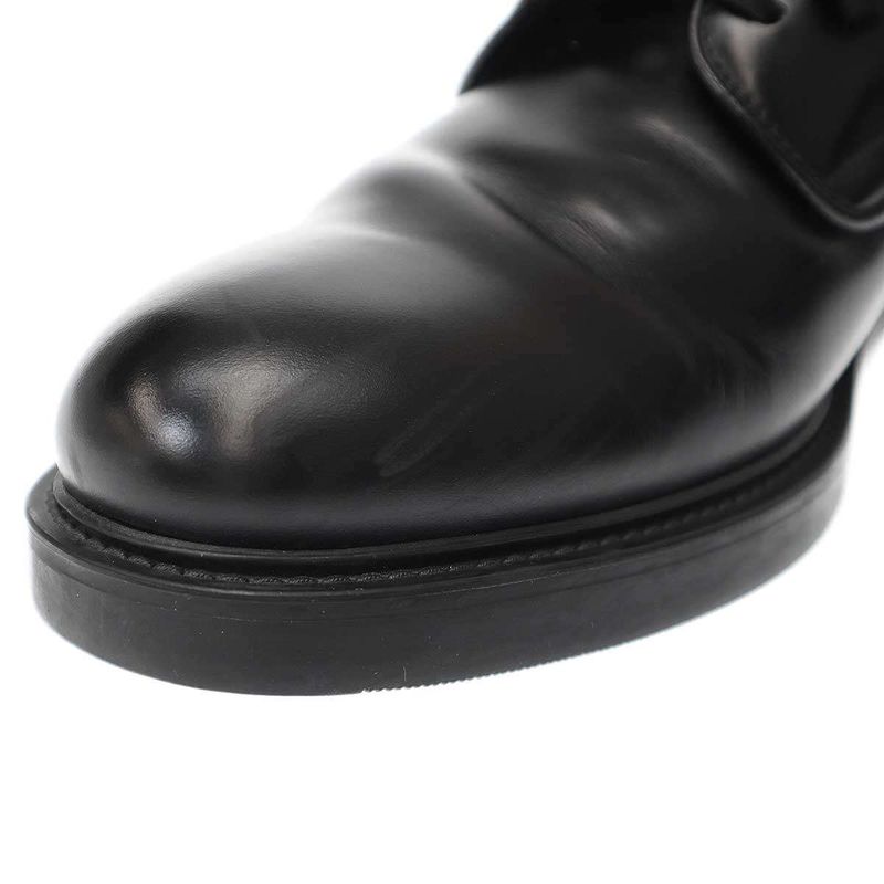 Prada Lace-Up Leather Shoes 2eg394 Black 10