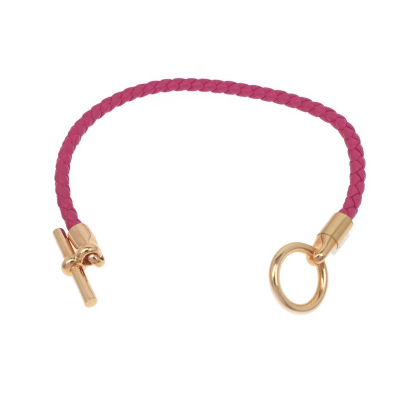 Hermes Grennan Bracelet Rose Mexico Gold Hardware Bangle Accessories -