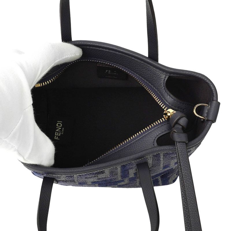 Fendi Handbag Roll Mini Blue
