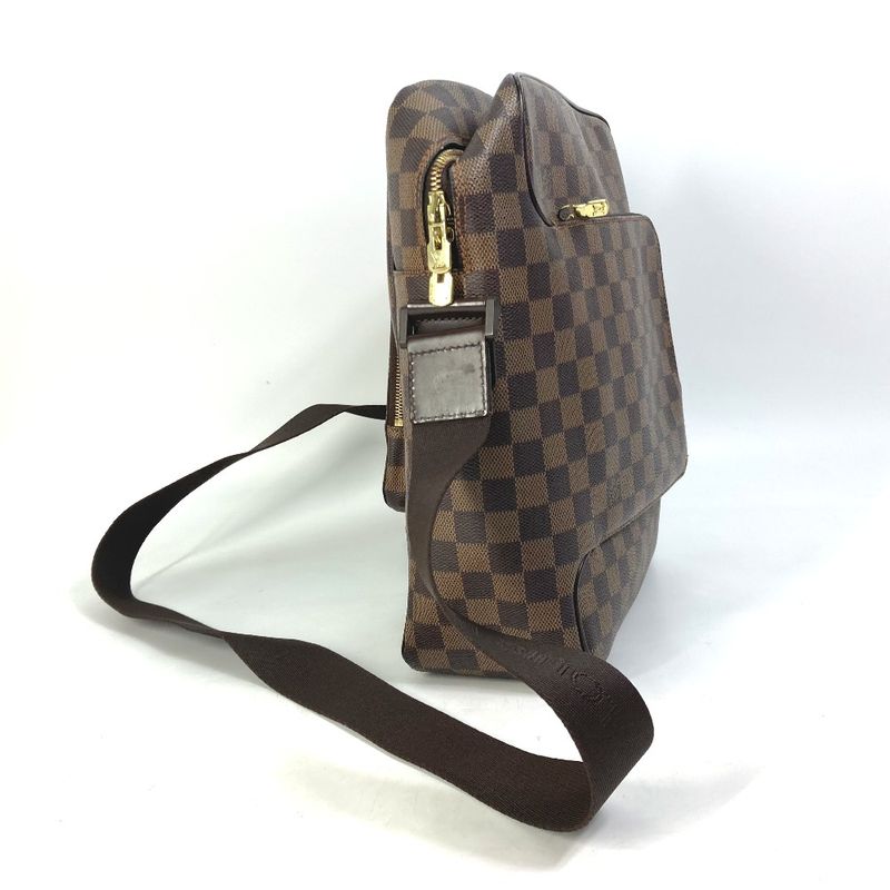 Louis Vuitton Shoulder Bag Olaf MM N41441 Damier Canvas Ebène Brown
