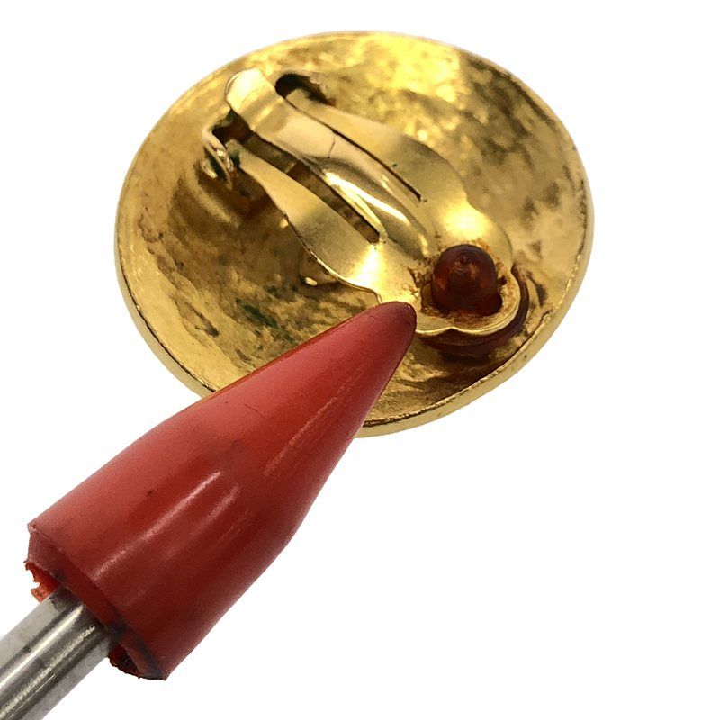 Chanel - Vintage Coco Mark Earrings 96A - Gold - Women's