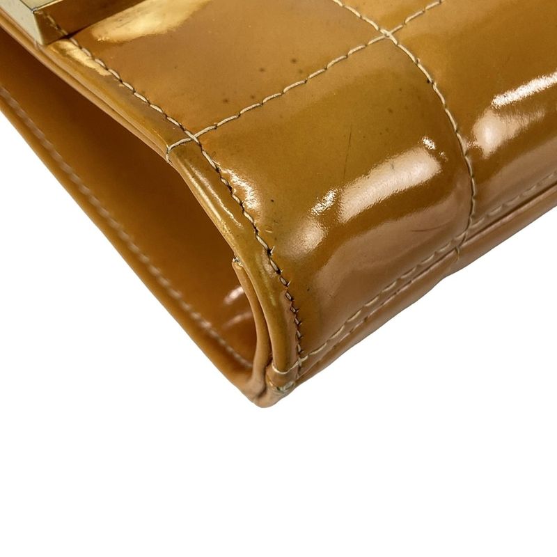 Chanel Shoulder Bag Choco Bar Light Brown Coco Mark/chain Shoulder Leather