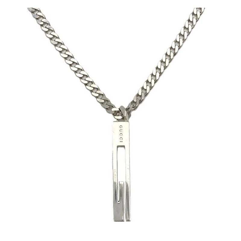 Gucci G Motif Necklace Sv925 281g Silver Unisex