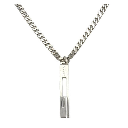Gucci G Motif Necklace Sv925 281g Silver Unisex