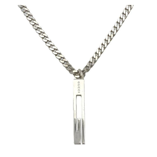 Gucci G Motif Necklace Sv925 281g Silver Unisex