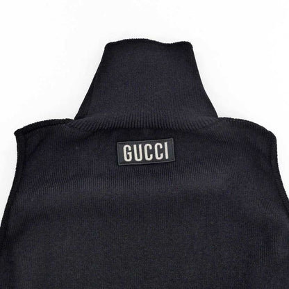 Gucci No-sleeve Knit L Size Black 681132 Women's Apparel Women's Clothes