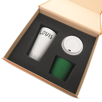 Louis Vuitton Cup Louis Tumbler Monogram Gi0909 Monogram Canvas/porcelain White