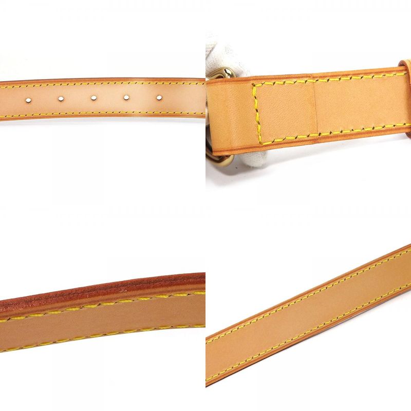 Louis Vuitton Shoulder Strap Nubuck Beige Gold Bandouliere For Hardware Keepall