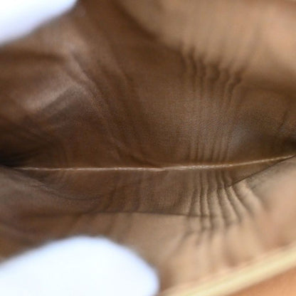 Celine Handbag Macadam Pattern Leather PVC Brown 64ka850