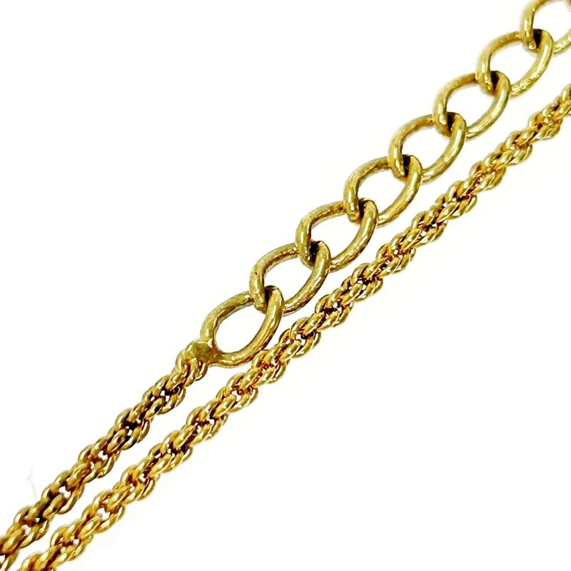 Christian Dior GP Rhinestone CD Logo Necklace Women 306275 Necklace