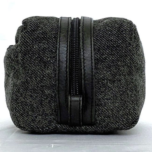 Prada Pouch Gray Tessuto Ec20627 Excellent Condition Small Pouch Tweed