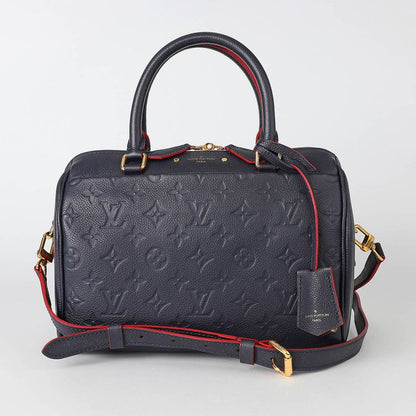 Louis Vuitton Handbag Speedy Bandouliere 25 Marine Rouge Rank A