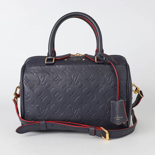 Louis Vuitton Handbag Speedy Bandouliere 25 Marine Rouge Rank A