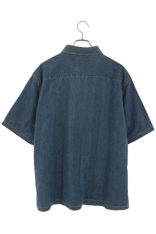 Celine 25AW Rc07k208i Cotton Denim Short Sleeve Shirt Men's L