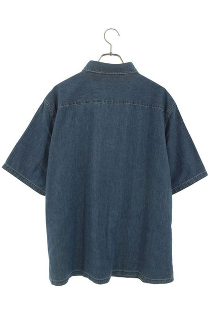 Celine 25AW Rc07k208i Cotton Denim Short Sleeve Shirt Men's L