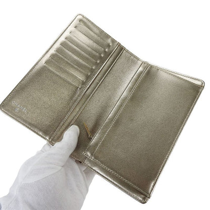 Chanel Long Wallet New Travel Line Leather Gold - Fold 11 Ladies Women Chanel