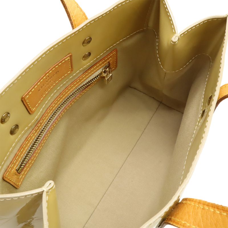 Louis Vuitton Monogram Vernis Reed PM Handbag Tote Mini Tote Enamel Patent