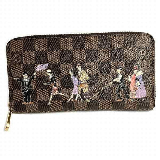 Louis Vuitton Damier Les Illustres Collection N63004 Zippy Wallet Long Wallet