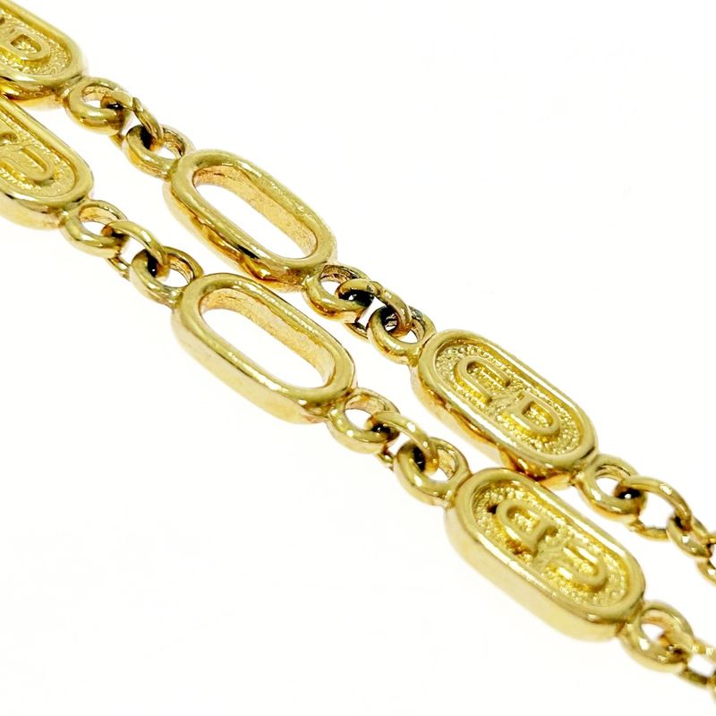 Christian Dior GP CD Logo Long Necklace Women Gold 412284 Necklace