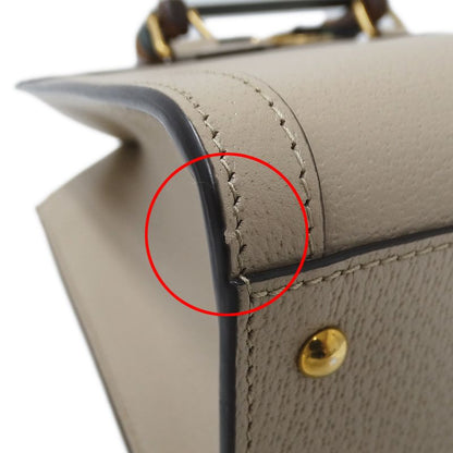 Gucci Bag Women's Brand Handbag Shoulder Bag 2way Diana Small Leather Beige