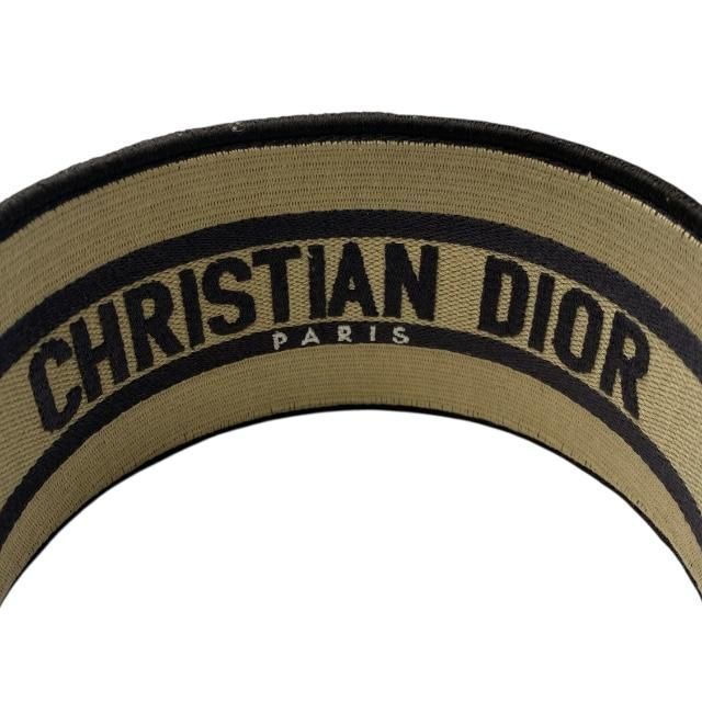 Christian DIOR Oblique Catsuit Headband Hair Accessory Leopard Brown Canvas