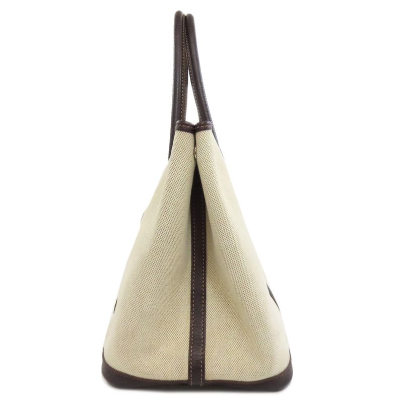 Hermes Garden Party PM Tote Bag Toile Ash Negonda Women