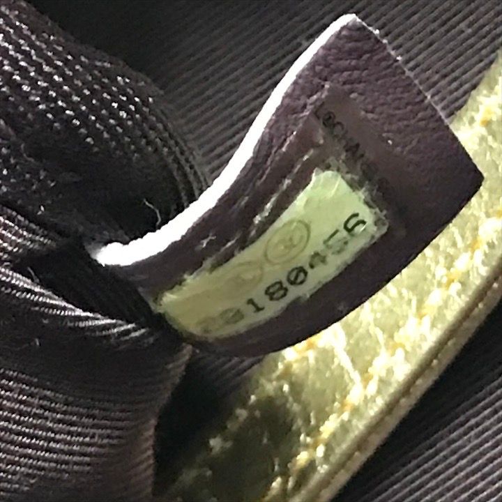 Chanel CC Logo Graffiti Paint Backpack Gold