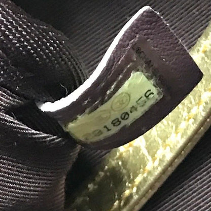 Chanel CC Logo Graffiti Paint Backpack Gold