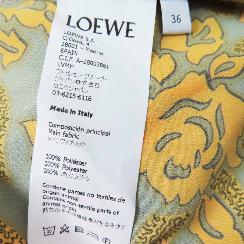 LOEWE S2296340ga Paura Zuibiza Cache Coeur/wrap Dress Multi 36 Made In Italy