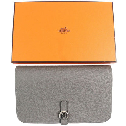 Hermes Dogon GM Duo Grimayer Silver Hardware Serie Button Togo Long Wallet