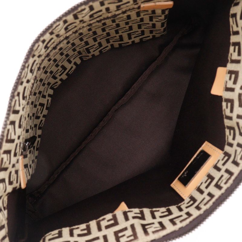 Fendi Zucchino 8bh022 Canvas Brown Women's Tote Bag