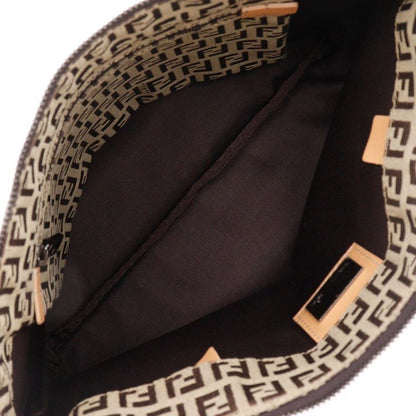 Fendi Zucchino 8bh022 Canvas Brown Women's Tote Bag