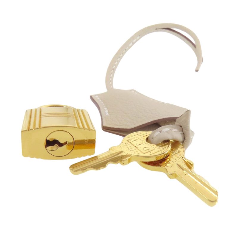 Hermes Birkin 25 Cles Gold Hardware Handbag Togo Women