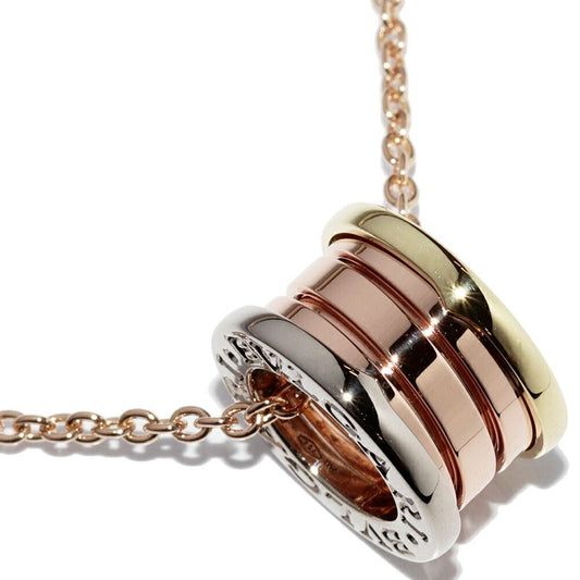 Bulgari Pendant Necklace 18K Yellow Gold 18K White Gold 18K Pink Gold Bzero1