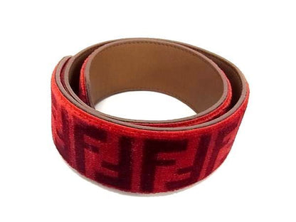 Fendi Zucca Pattern Strap You Bag Shoulder Strap Shoulder Strap Red