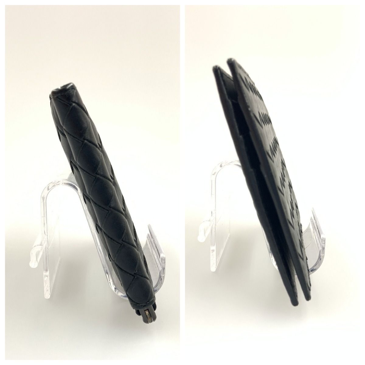 Bottega Veneta Intrecciato Bifold Wallet with Money Clip Black