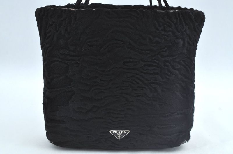 Prada Halaco Hand Tote Bag Black 0178n