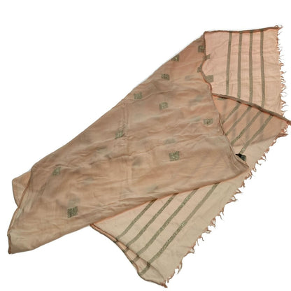 Hermes H Logo Shawl Large Lamé Light Pink