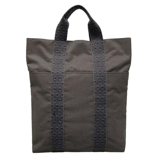 Hermes Handbag Herbag Su Grey Silver Hardware