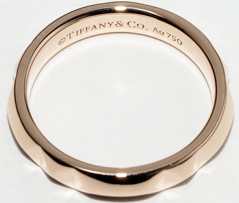 Tiffany & Co Ring 18K Pink Gold True Band Ring Width 4mm (016in)