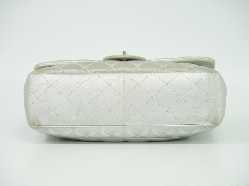 Authentic Chanel Coco Mark Matelasse Single Flap Chain Shoulder Bag Pochette