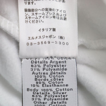 Hermes 23SS Scubh 100% Cotton Crewneck Pullover Sweatshirt White XS With Box