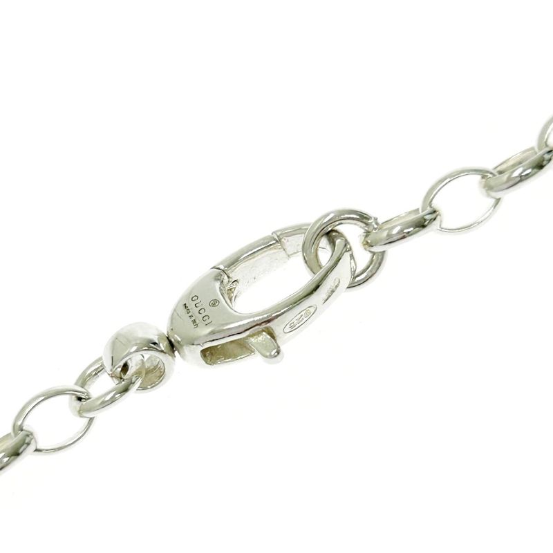Gucci Silver Doppia G Necklace 15.0g 925 Engraved 438143 Necklace