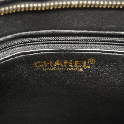 Chanel Tote Bag Revival Tote Caviar Skin Black Gold Hardware Women's