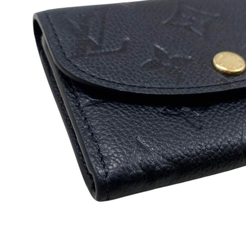 Louis Vuitton Coin Case Portmonnaie Rosalie M81455 Monogram Empreinte Noir